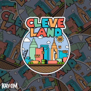 Colorful Cleveland Sticker