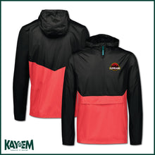 Load image into Gallery viewer, Jurassic Land Black/Red Windbreaker