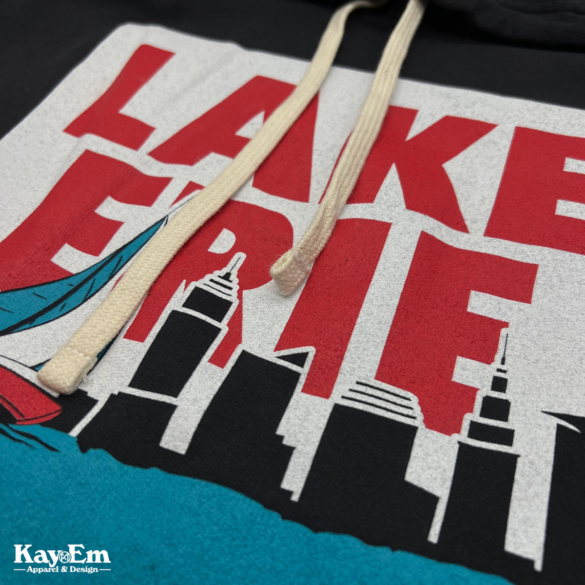 Lake Erie Monster Black Hoodie – Kay-Em Apparel
