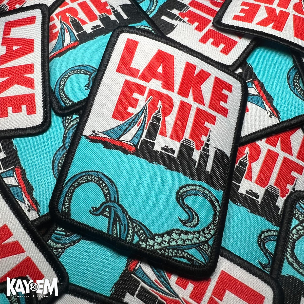 Lake Erie Monster Patch  Kay-Em Apparel
