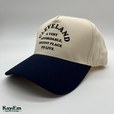 Affordable and Decent Navy Beige Hat