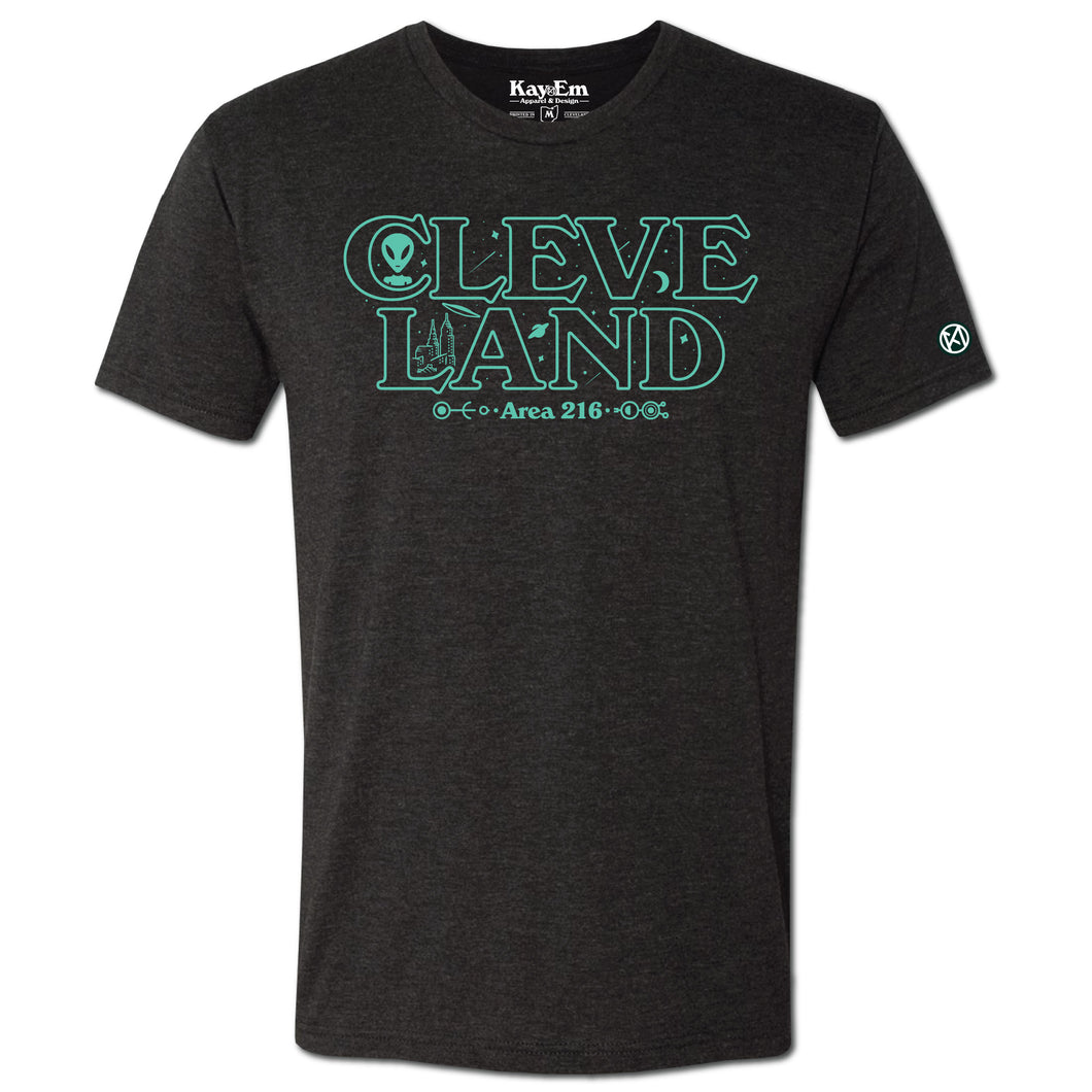 Area 216 Cleveland Black Tee