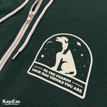 Load image into Gallery viewer, Be The Person Forest Zip-Up