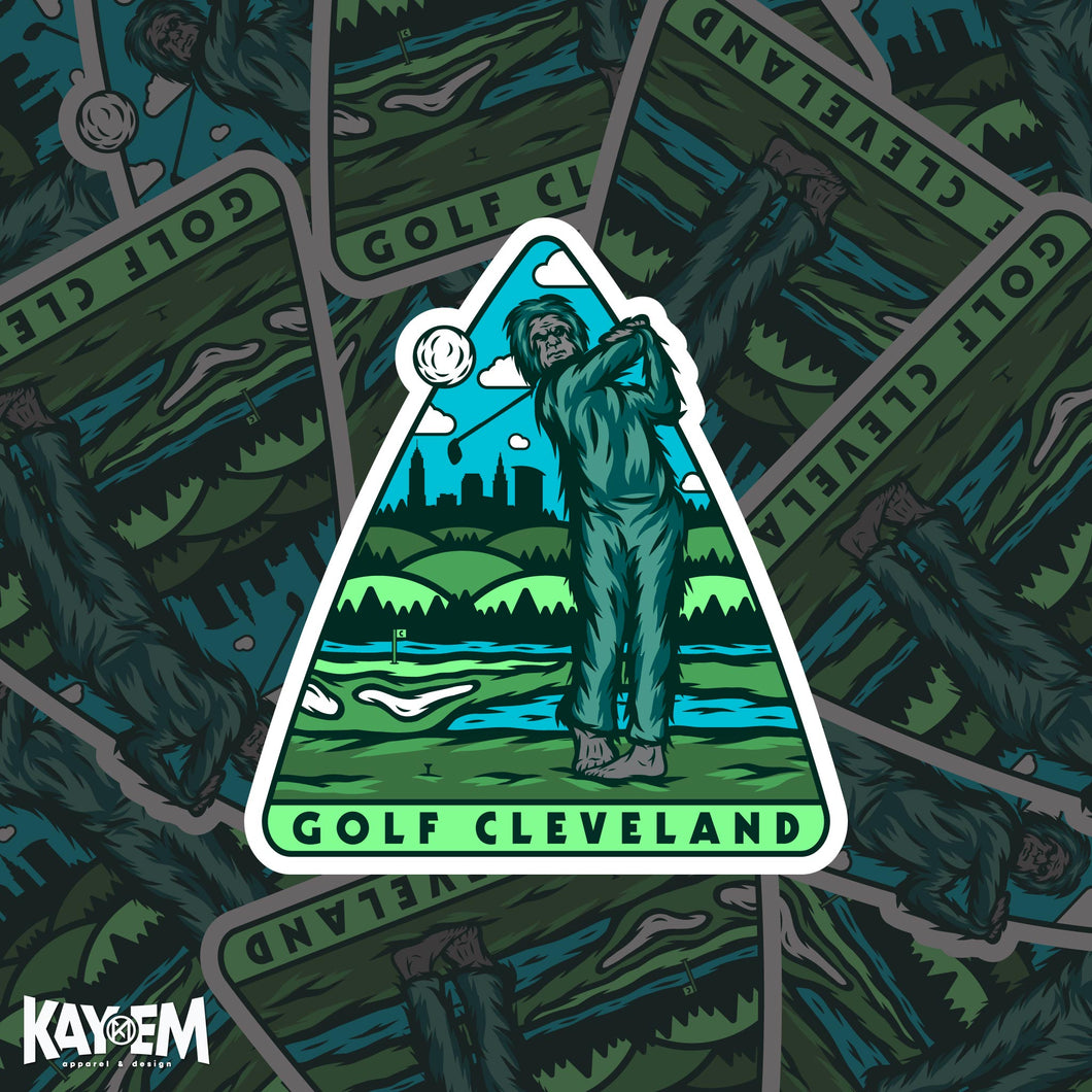 Bigfoot Golf Sticker