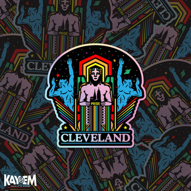 CLE Pride Holographic Sticker