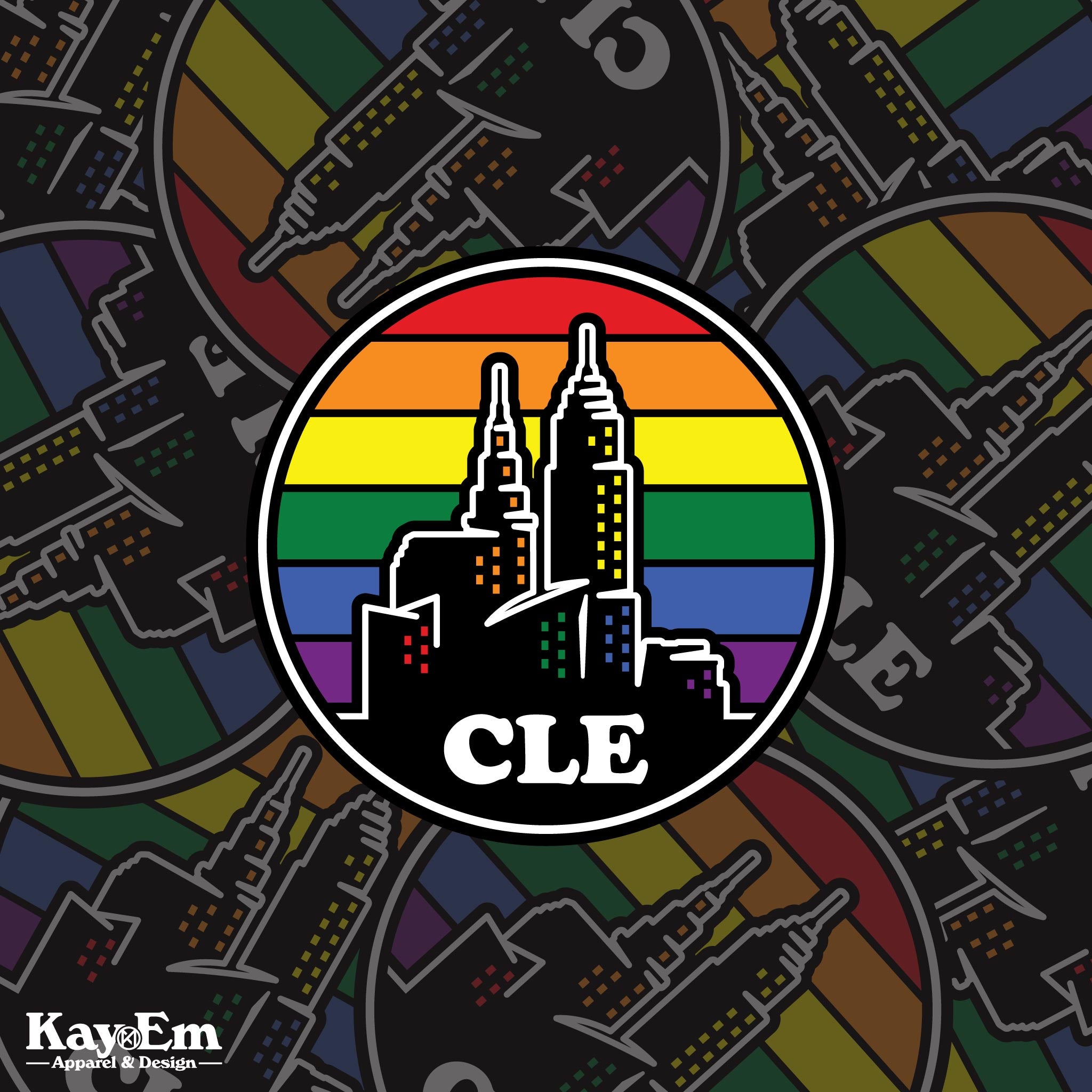 CLE Pride Sticker – Kay-Em Apparel