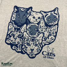 Load image into Gallery viewer, Cats of Ohio Light Blue Shirt