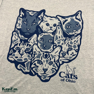Cats of Ohio Light Blue Shirt