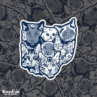 Cats of Ohio Sticker