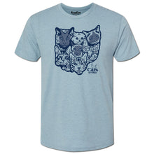 Load image into Gallery viewer, Cats of Ohio Light Blue Shirt