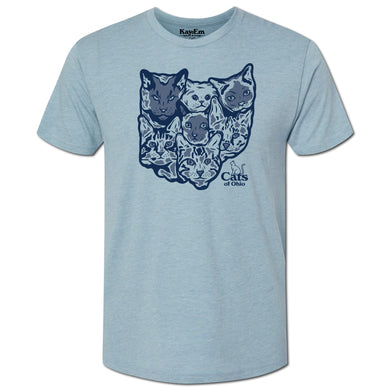 Cats of Ohio Light Blue Shirt