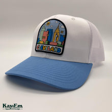 Load image into Gallery viewer, Colorful Cleveland White/Columbia Blue Hat