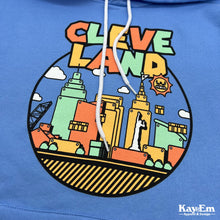 Load image into Gallery viewer, Colorful Cleveland Carolina Blue Hoodie