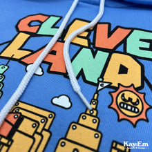 Load image into Gallery viewer, Colorful Cleveland Carolina Blue Hoodie