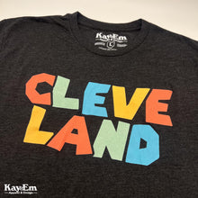 Load image into Gallery viewer, Colorful Cleveland Black Tee