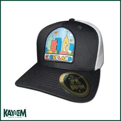 Colorful Cleveland Black/White Hat