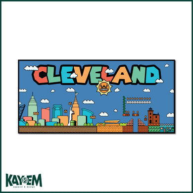 Colorful Cleveland Bumper Sticker