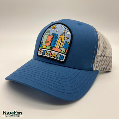 Colorful Cleveland Blue/Steel Hat
