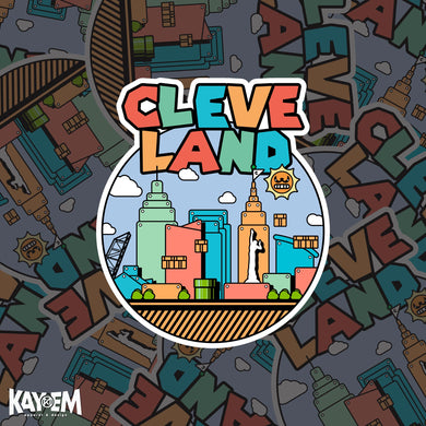 Colorful Cleveland Magnet