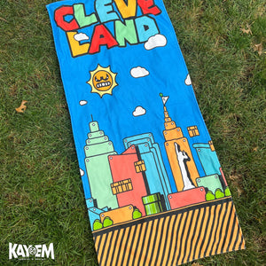 Colorful Cleveland Beach/Pool Towel