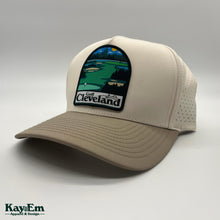 Load image into Gallery viewer, Golf Cleveland Vintage White/Mink Perforated Hat