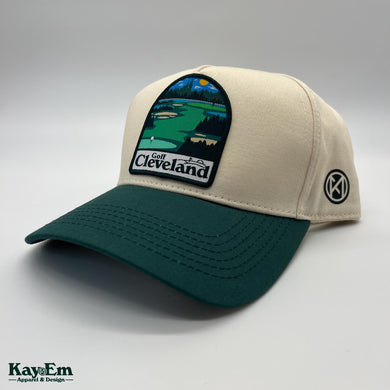 Golf Cleveland Dark Green Beige Hat
