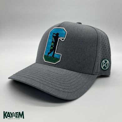 Golfing C Grey Perforated Hat
