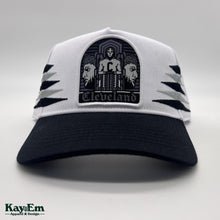 Load image into Gallery viewer, Gothic Guardians Black/White/Silver Hat