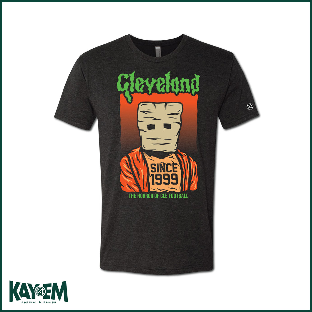 Horror of CLE Football Black Tee