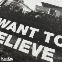 Load image into Gallery viewer, I Want To Believe Heather White Shirt