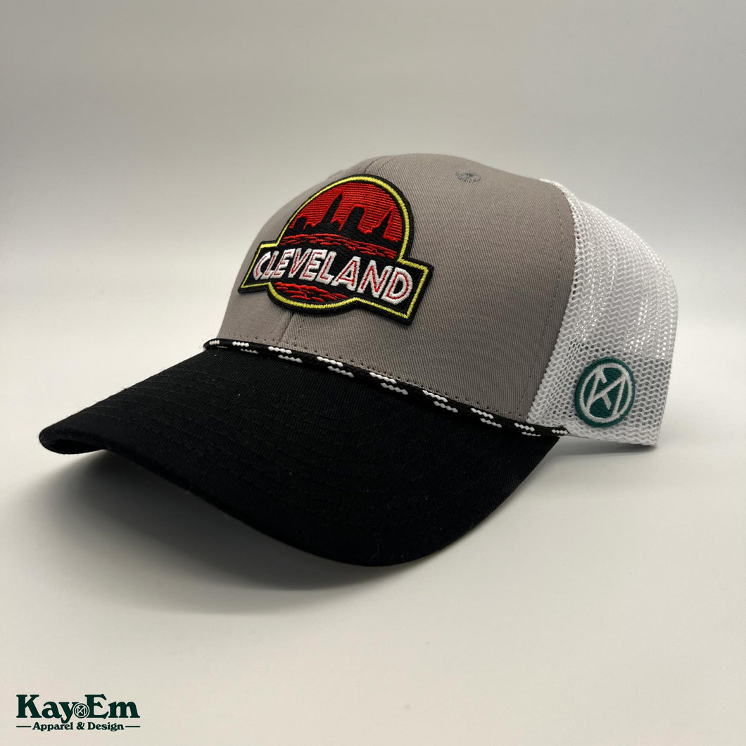Jurassic Land Grey/White Rope Hat