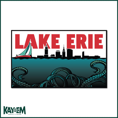 Lake Erie Monster Bumper Sticker