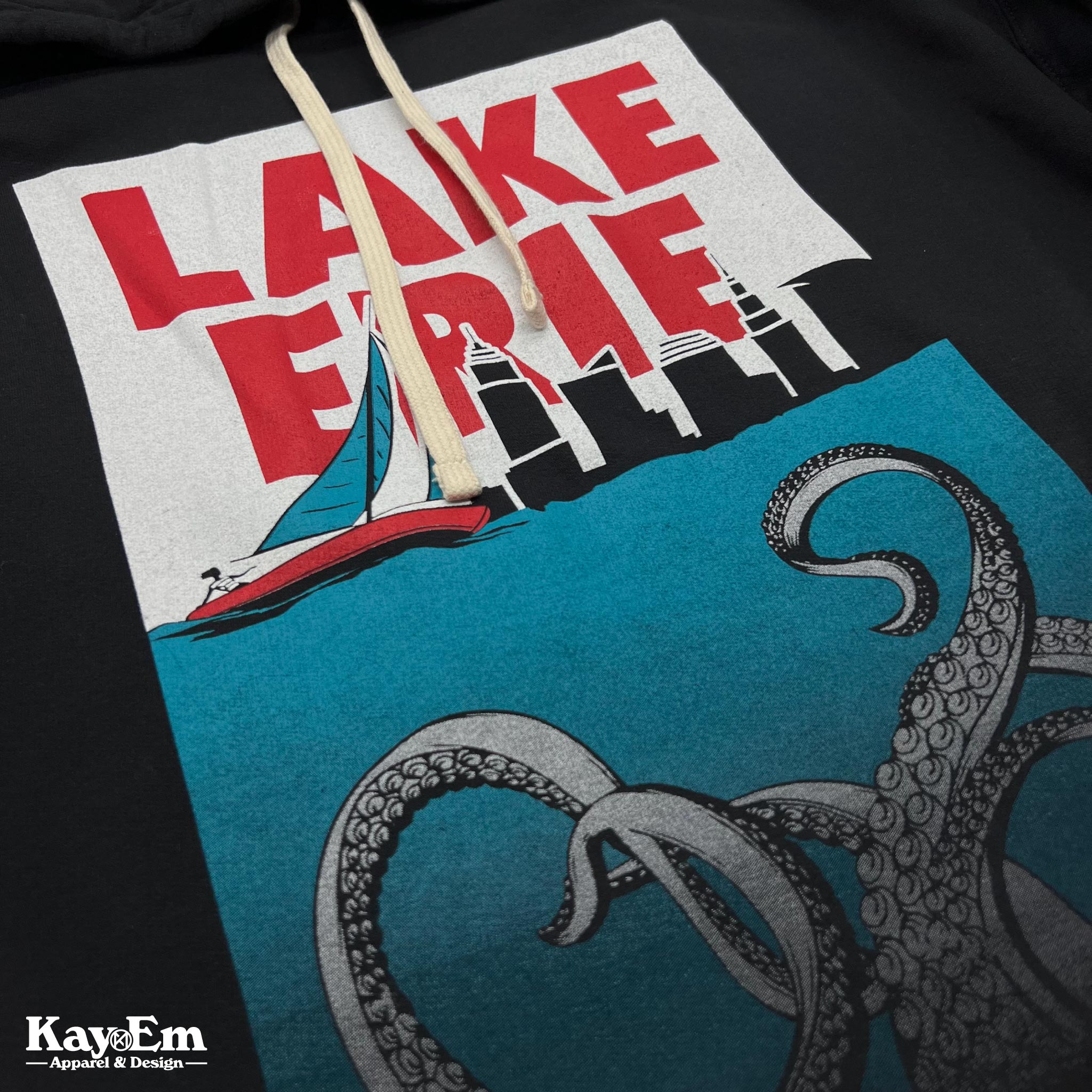 lake erie monsters apparel Lake Erie Monster Black Hoodie – Kay-Em Apparel