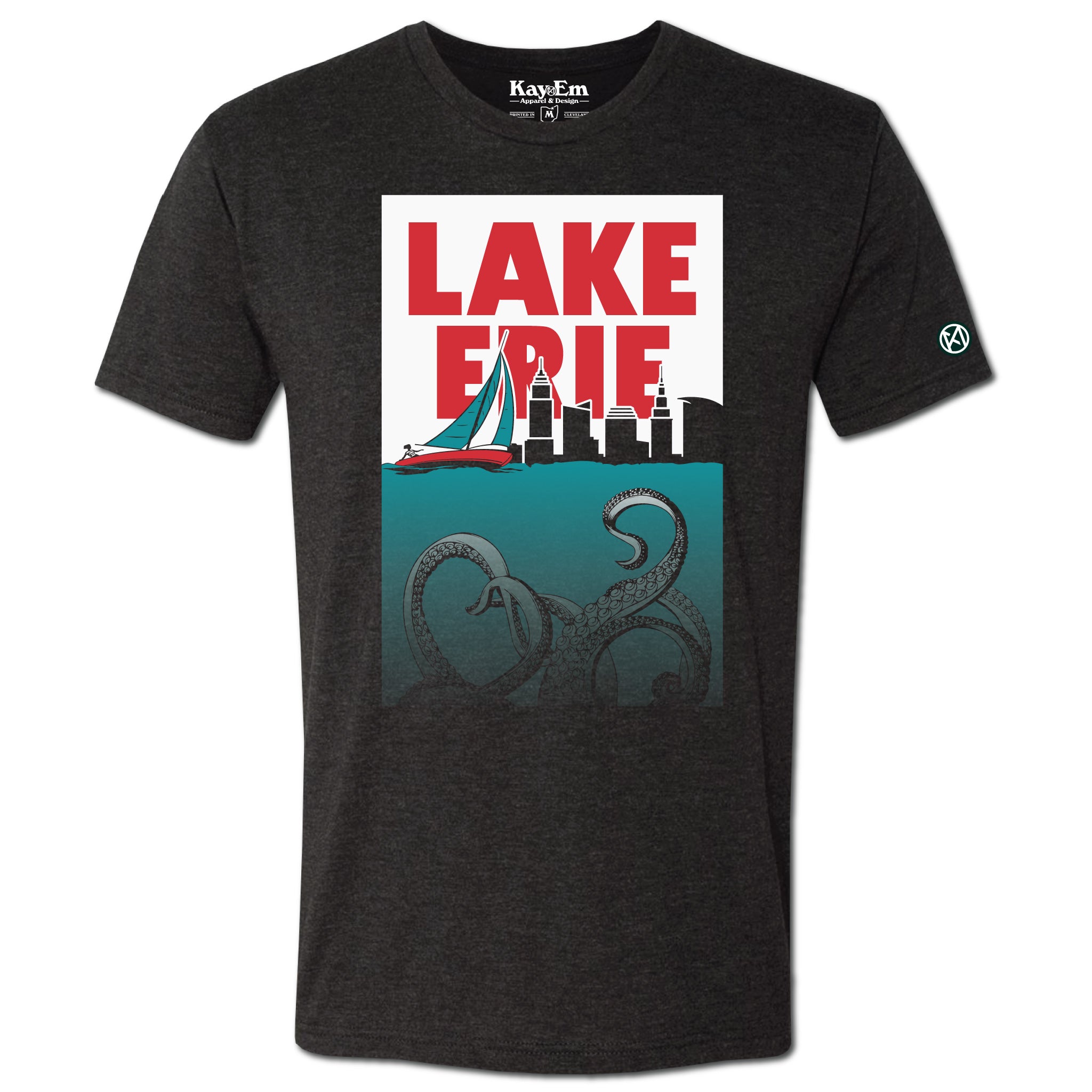 lake erie monsters shirt Lake Erie Monster Black Shirt – Kay-Em Apparel