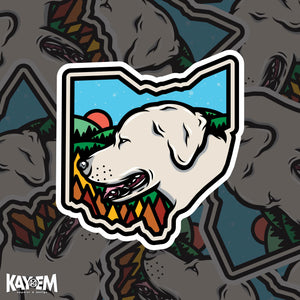 Meg Dog Ohio Sticker