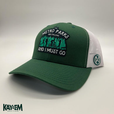 Metro Parks Calling Green / White Hat