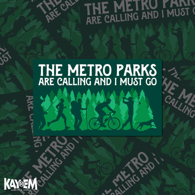 Metro Parks Calling Bumper Sticker