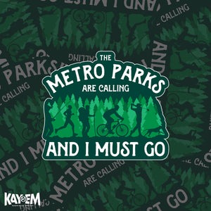 Metro Parks Calling Sticker