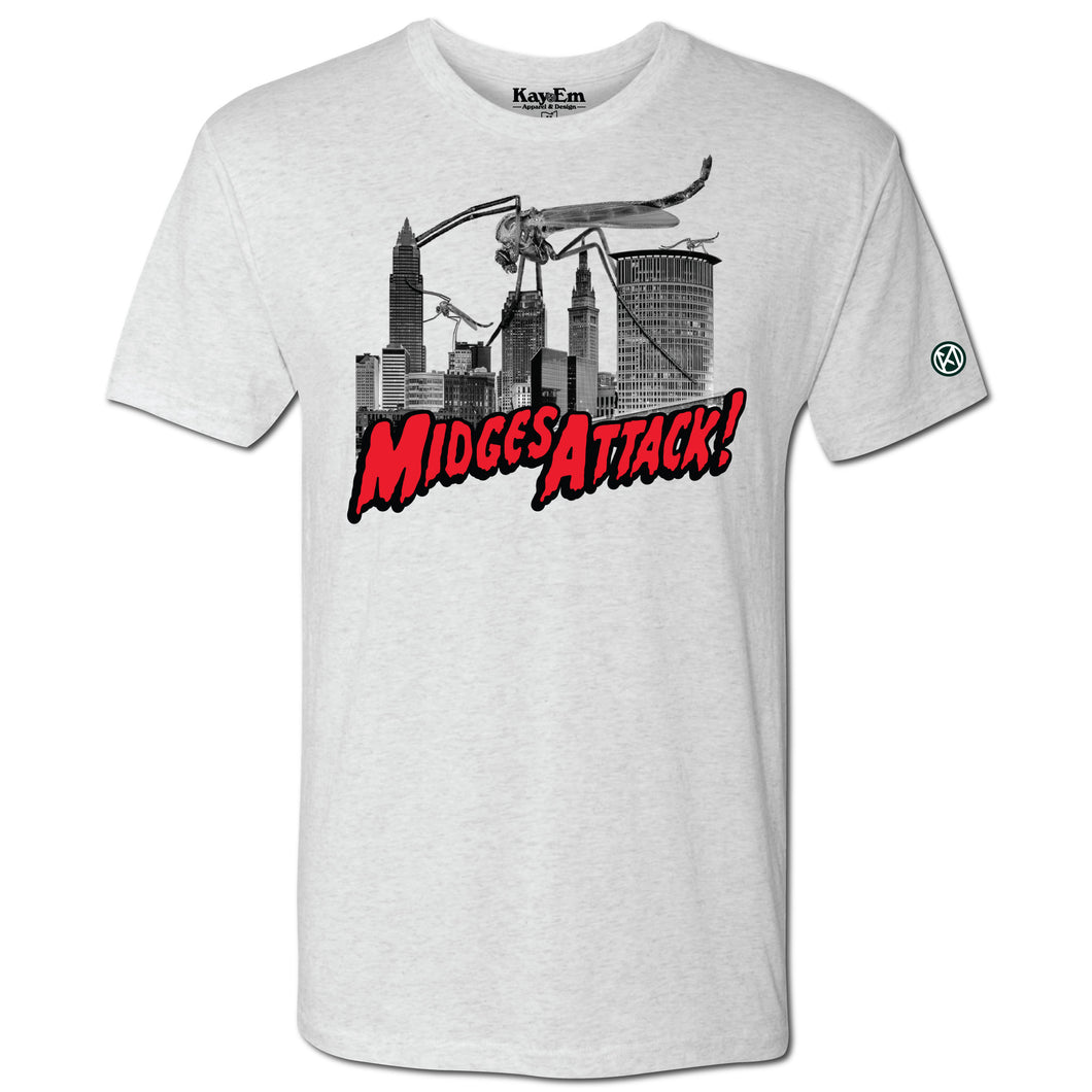 Midges Attack Heather White Shirt
