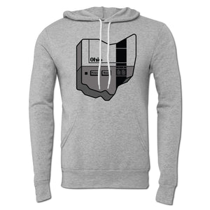 Retro Gaming Ohio Grey Hoodie
