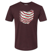 Load image into Gallery viewer, Ohio Christmas Cake Cardinal Black Shirt