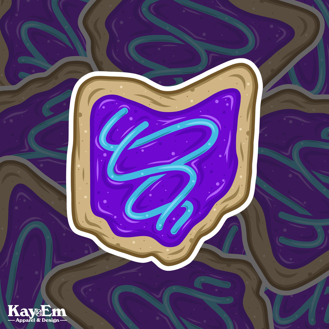 Ohio Pop Tart Sticker