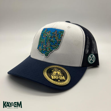 Ohio World White / Navy Hat