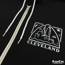 Load image into Gallery viewer, Cleveland Landmarks Pride Black Zip-up