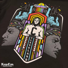 Load image into Gallery viewer, Cleveland Landmarks Pride Black Zip-up