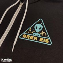 Load image into Gallery viewer, UFO CLE Area 216 Black Zip-Up