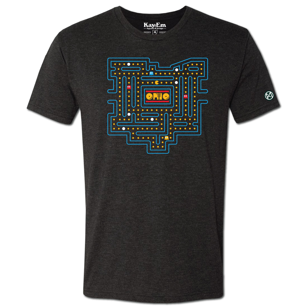 Video Game Ohio Black Tee