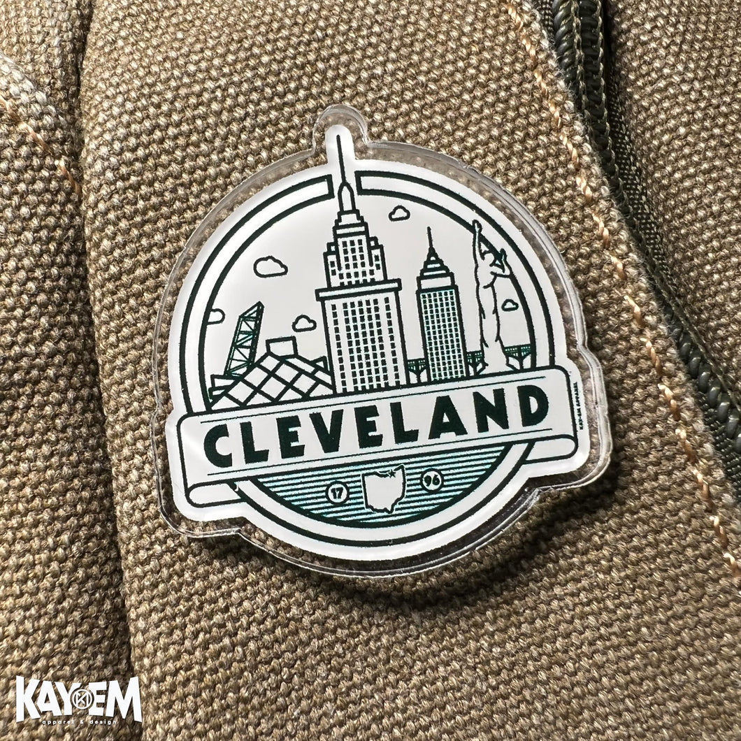 Cleveland Badge Acrylic Pin