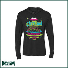 Load image into Gallery viewer, Cleveland Galaxy Black Hooded T-shirt