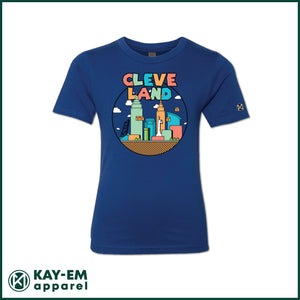Colorful Cleveland Youth Tee